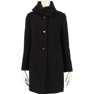 Kate Spade Black Suzette Wool Blend Jacket